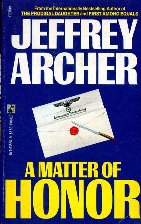 A matter of honor - Jeffrey Archer - copertina