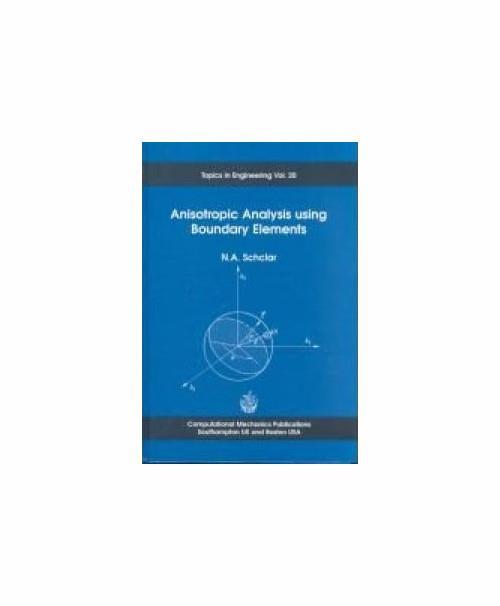 Anisotropic Analysis Using Boundary Elements - copertina
