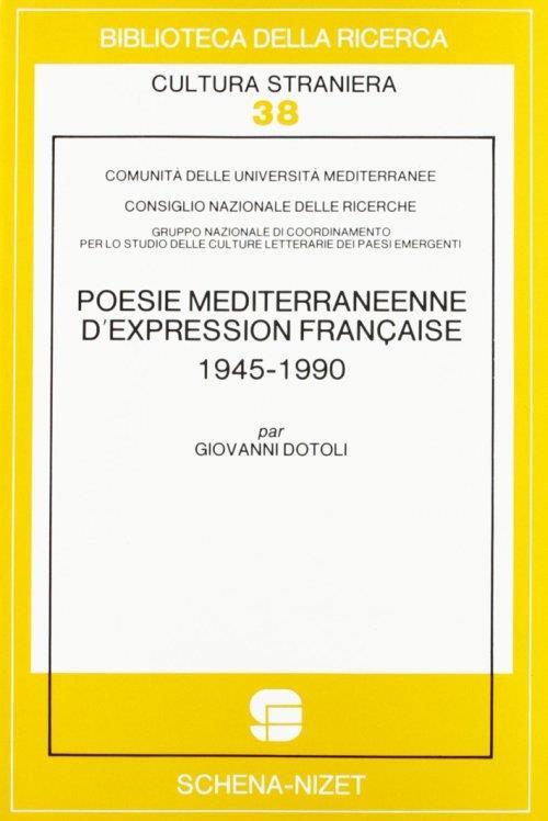 Poésie méditerranéenne d'expression française (1945-1990) - copertina