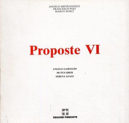 Proposte VI - copertina