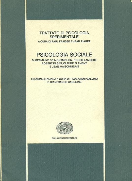 Psicologia sociale - 4