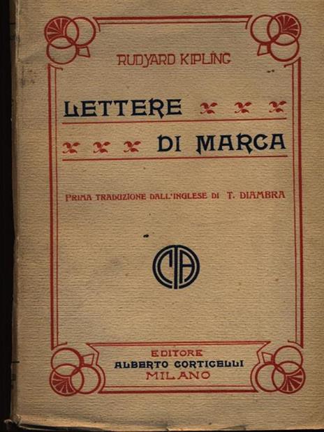 Lettere di marca - Rudyard Kipling - copertina