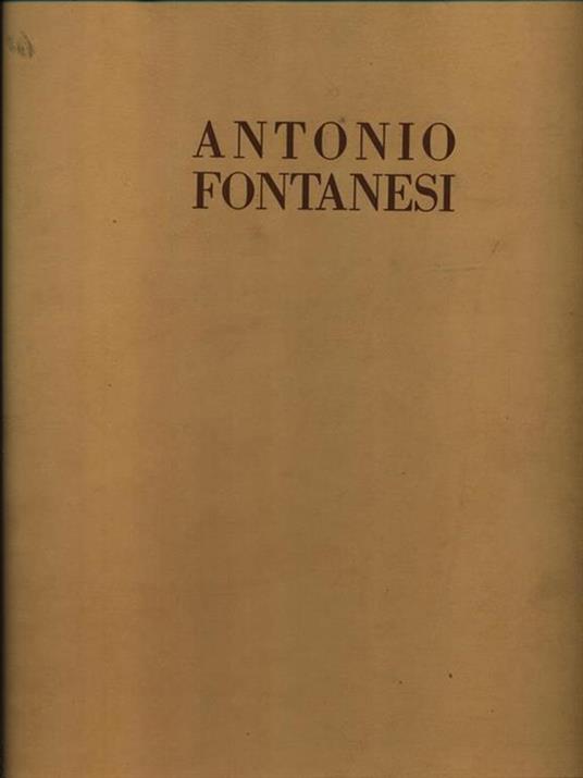 ANTONIO FONTANESI - Marziano Bernardi - copertina