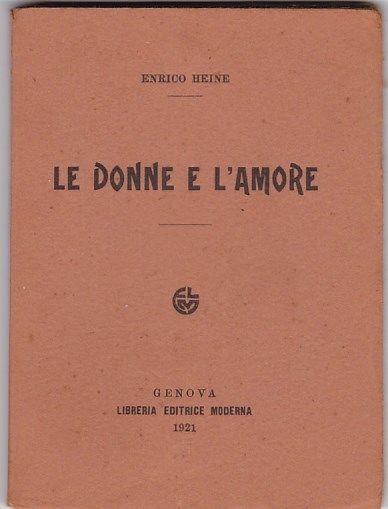 Le Donne E L'Amore - Heinrich Heine - copertina