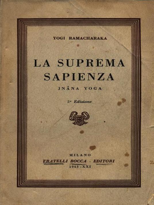 La Suprema Sapienza - Yogi Ramacharaka - copertina