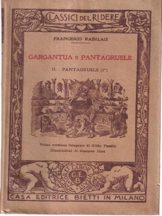 Gargantua e Pantaggruele - François Rabelais - copertina