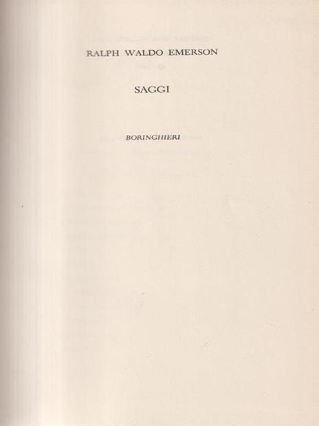 Saggi - Ralph W. Emerson - 3