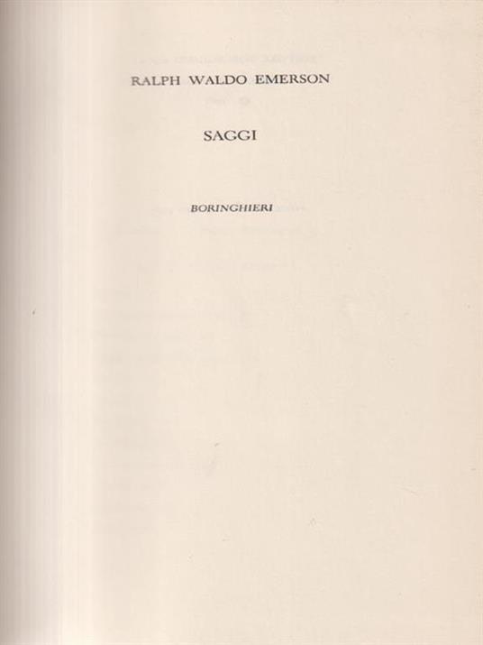 Saggi - Ralph W. Emerson - 3