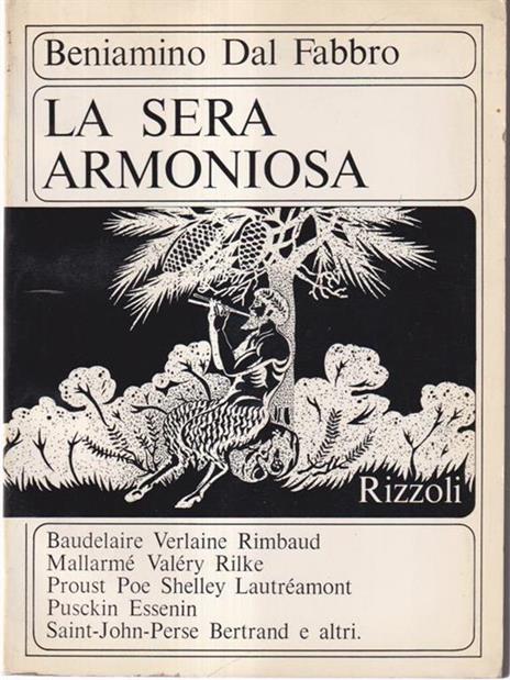 La Sera armoniosa - Beniamino Dal Fabbro - copertina