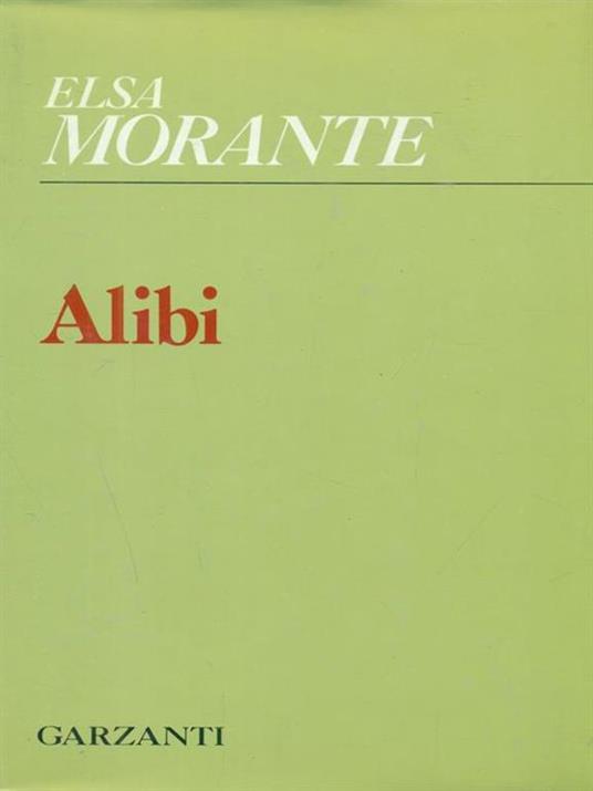 Alibi - Elsa Morante - copertina