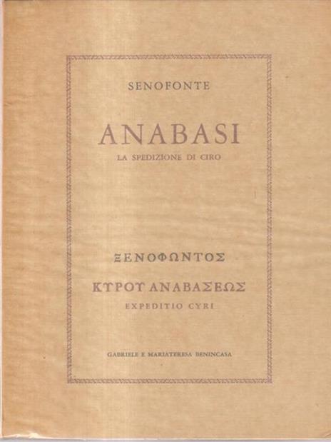 Anabasi - Senofonte - 3