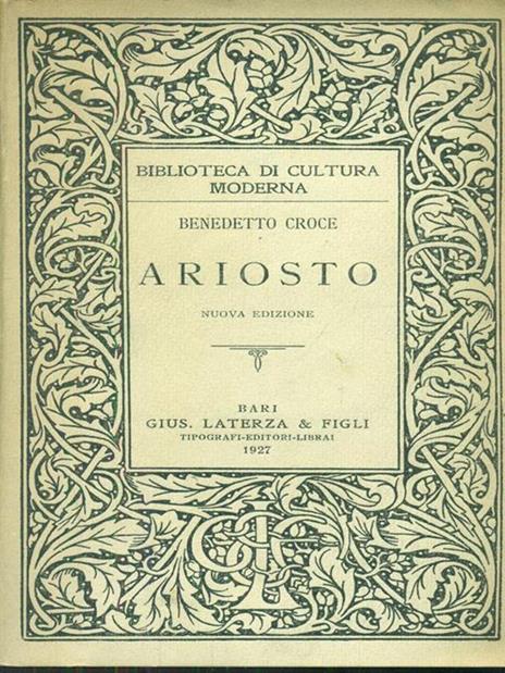 Ariosto - Benedetto Croce - 2