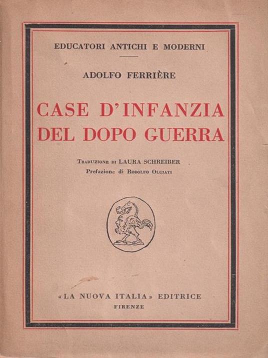 Case D'Infanzia Del Dopo Guerra - Andre Ferriere - copertina