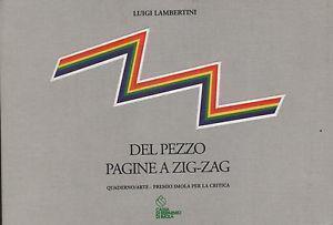 Del pezzo pagine a zig-zag - Luigi Lambertini - copertina