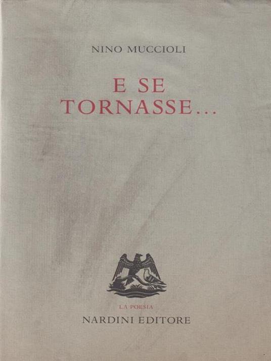 E se tornasse - Nino Muccioli - copertina