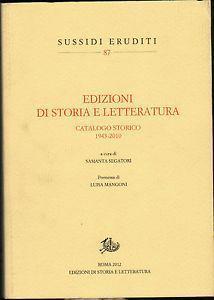 Edizioni di storia e letteratura catalogo storico 1943-2010 - 3