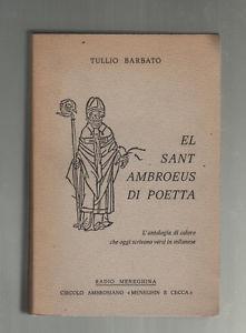 El Sant Ambroeus di Poetta - Tullio Barbato - copertina
