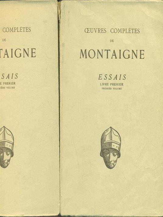 Essais. Libro 1°. Vol.I e II - Michel de Montaigne - 2