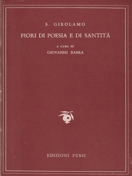 Fiori di poesia e di santità - Girolamo (san) - copertina