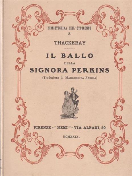 Il ballo della signora Perkins - William M. Thackeray - copertina