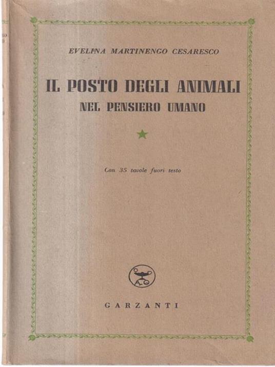 Il Il Posto Degli Animali - Evelina Cesaresco Martinengo - copertina