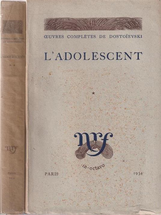 L' adolescent 2 tomes - Fëdor Dostoevskij - 3