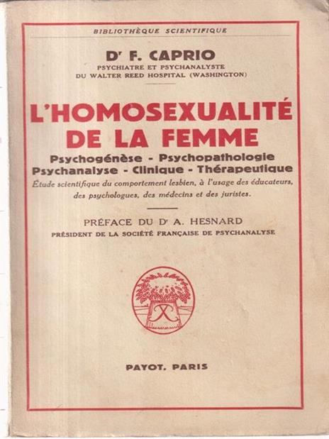 L' homosexualite de la femme - Frank S. Caprio - 2