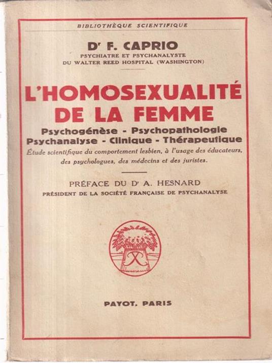 L' homosexualite de la femme - Frank S. Caprio - copertina