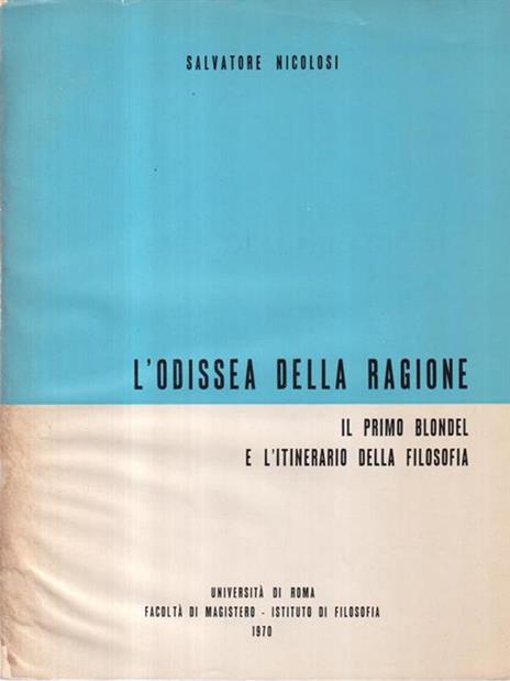 L' odissea della ragione - Salvatore Nicolosi - copertina