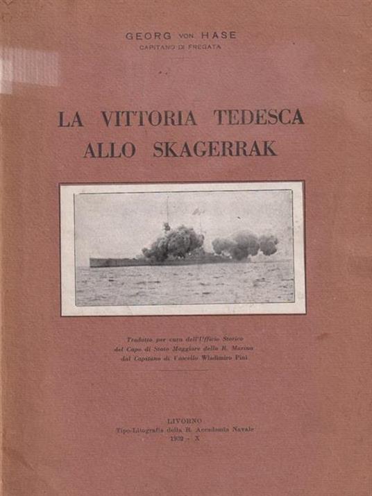 La vittoria tedesca allo Skagerrak - Georg von Hase - copertina