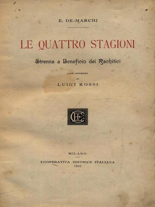 Le Quattro Stagioni - Emilio De Marchi - copertina