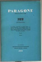 Paragone 322 anno XXVII - Letteratura