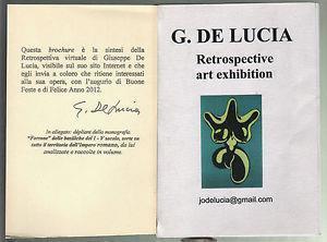 Retrospective Art Exhibition - Giuseppe De Lucia - copertina