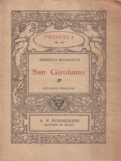 San Girolamo - Ernesto Buonaiuti - copertina