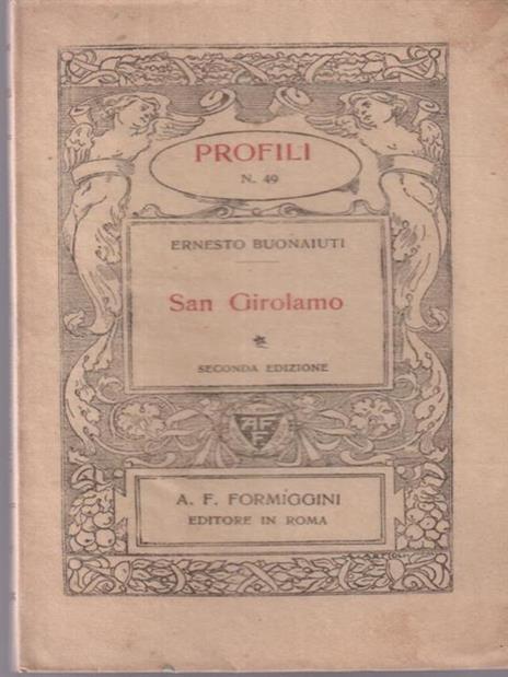 San Girolamo - Ernesto Buonaiuti - copertina