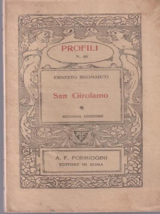 San Girolamo - Ernesto Buonaiuti - copertina