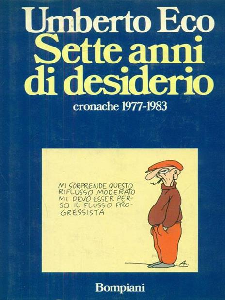 Sette anni di desiderio - Umberto Eco - copertina