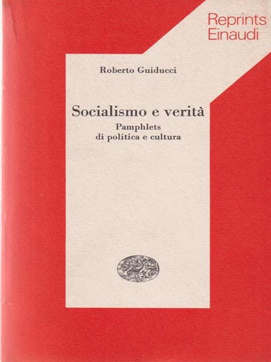 Socialismo e verità - Roberto Guiducci - copertina