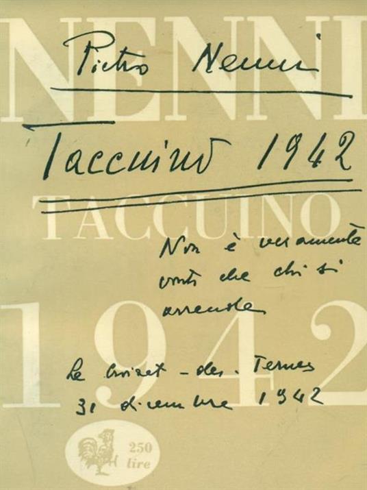 Taccuino 1942 - Pietro Nenni - 2