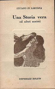 Una storia vera - Luciano di Samosata - copertina