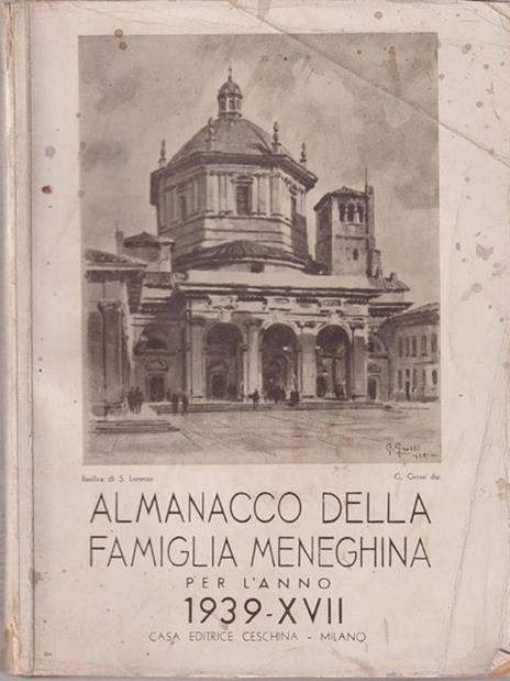 Almanacco della famiglia meneghina 1939 - copertina