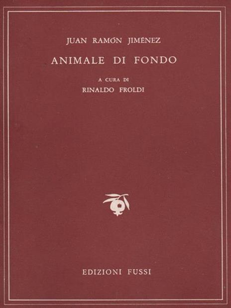 Animale di fondo - J. Ramón Jiménez - copertina