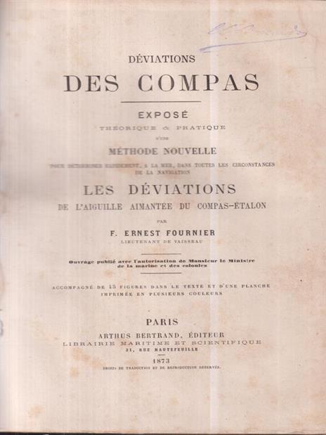 Deviations des compas - Ernest F. Fournier - 3