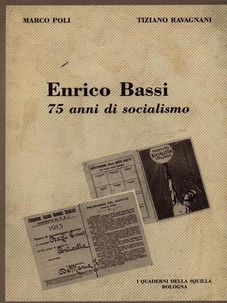 Enrico Bassi 75 anni socialismo - Marco Poli - copertina