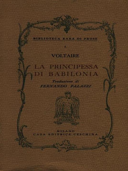 La principessa di Babilonia - Voltaire - 2