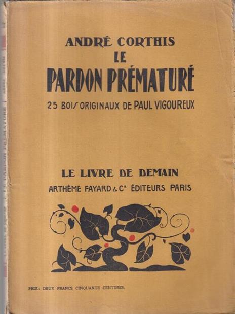 Le pardon premature - André Corthis - copertina