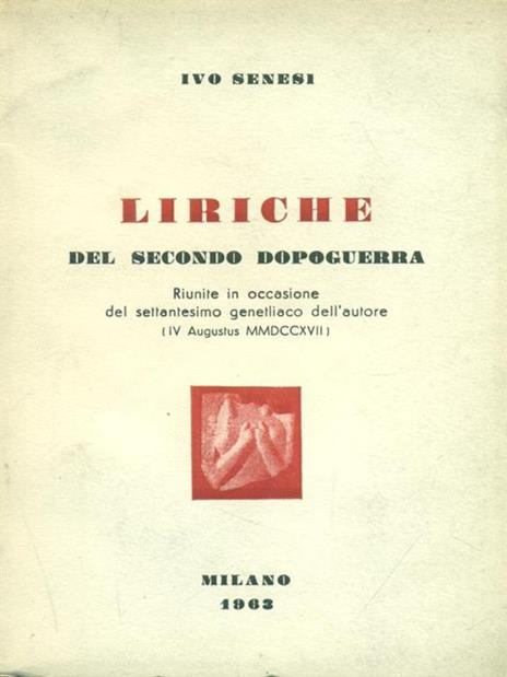 Liriche - Ivo Senesi - 3