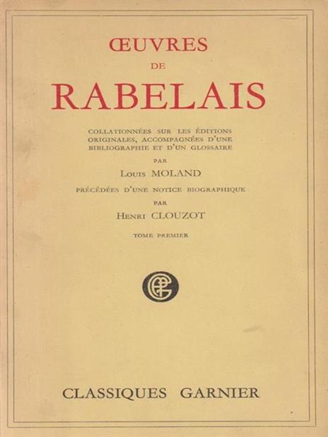 Oeuvres de Rabelais tome 1 - François Rabelais - 2