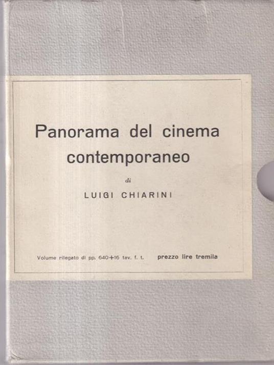 Panorama del cinema contemporaneo - Luigi Chiarini - copertina