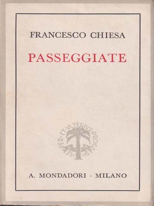 Passeggiate - Francesco Chiesa - 2